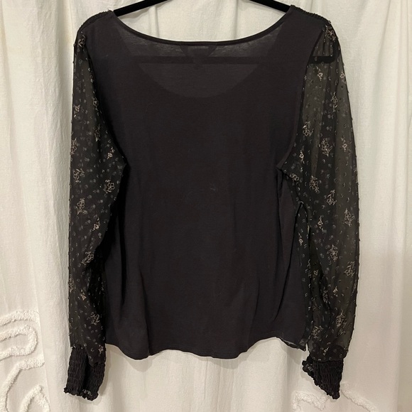 Lauren Conrad Embroidered Lined Sheer Top - Picture 10 of 10